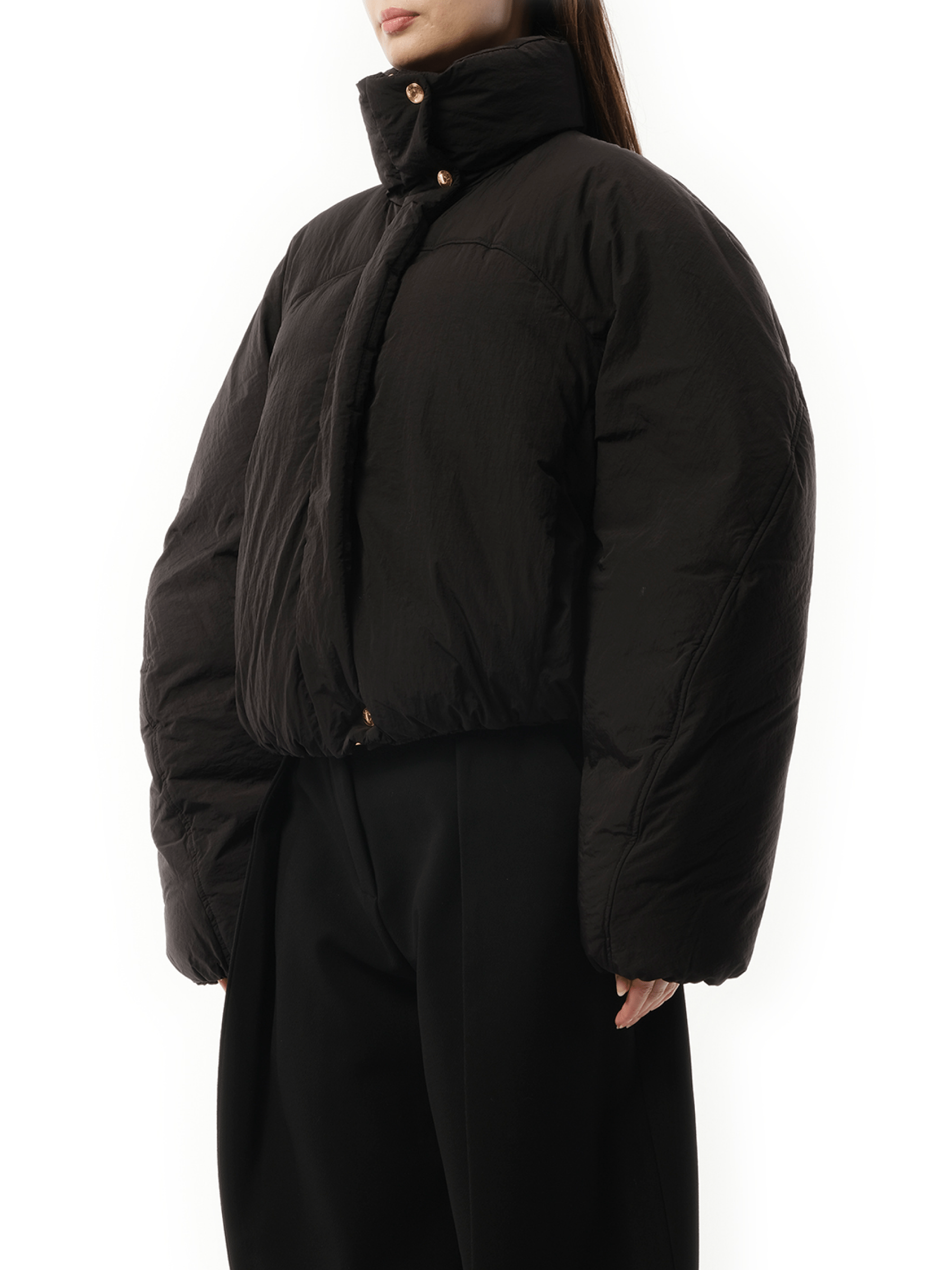 La Doudoune Courte Caraco in Black