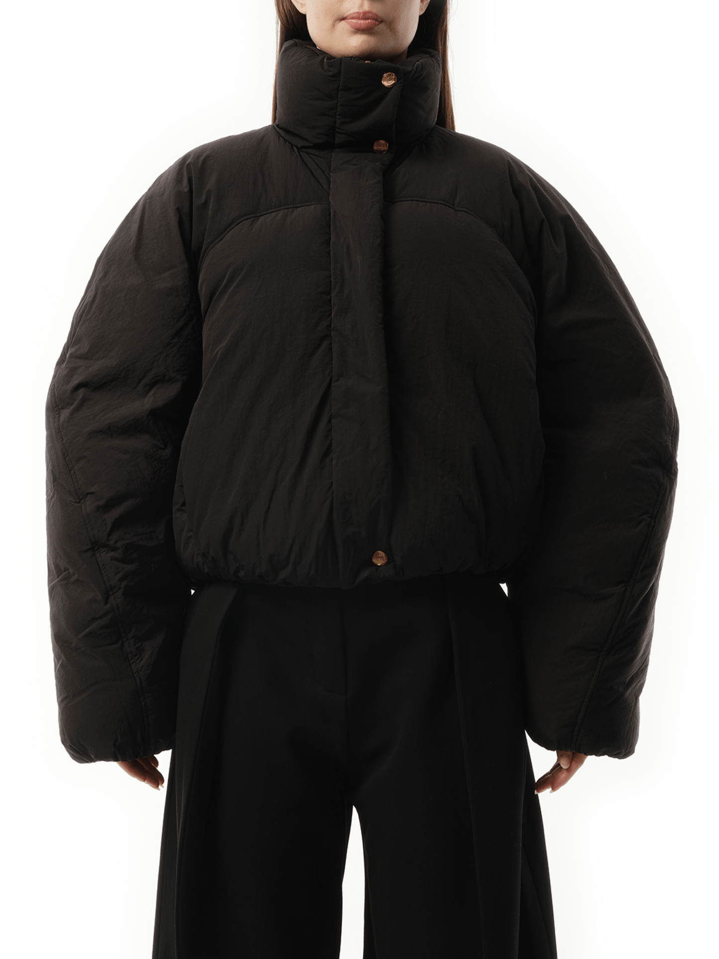 La Doudoune Courte Caraco in Black