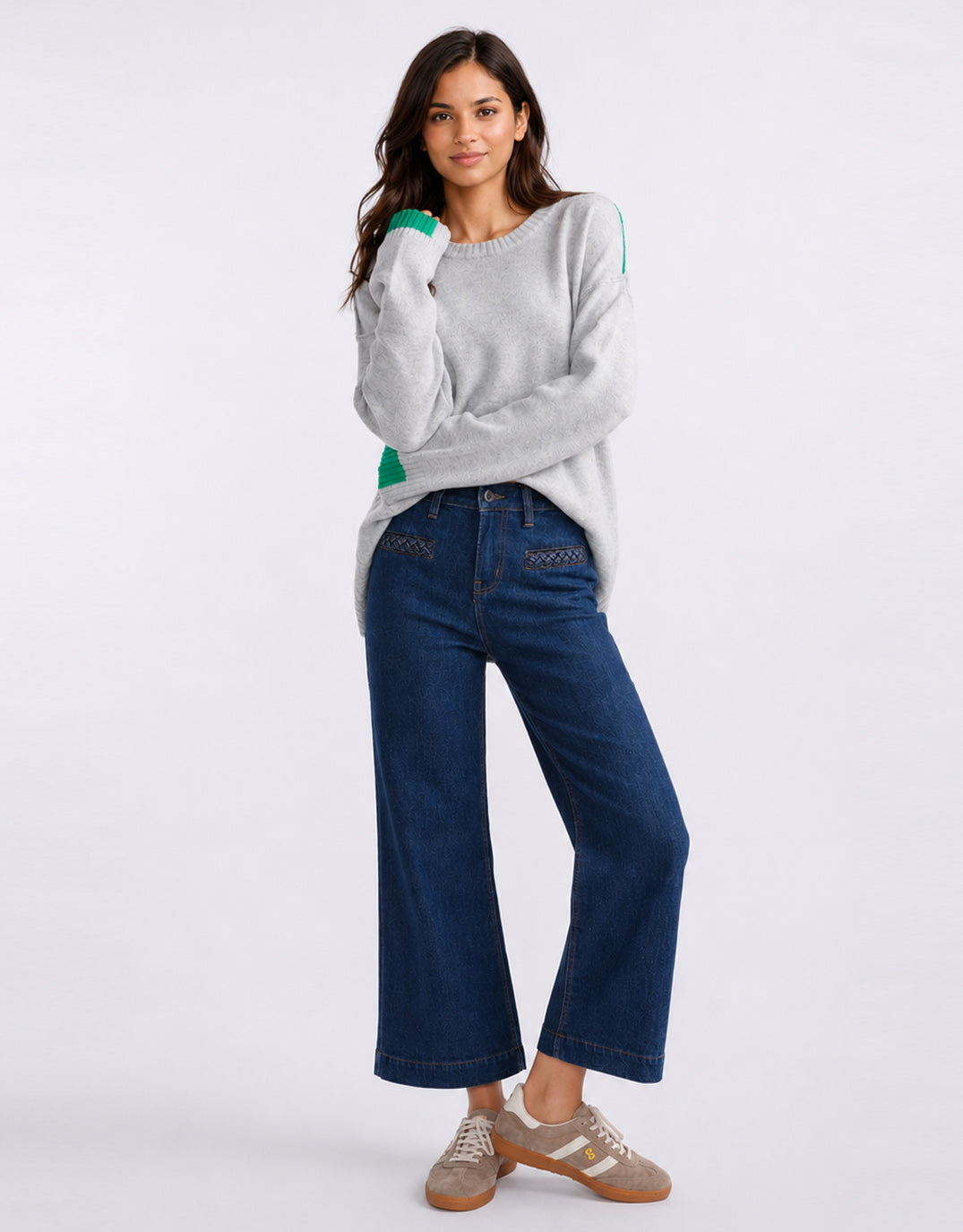Freya Plait Pocket Jean - Palisade Blue