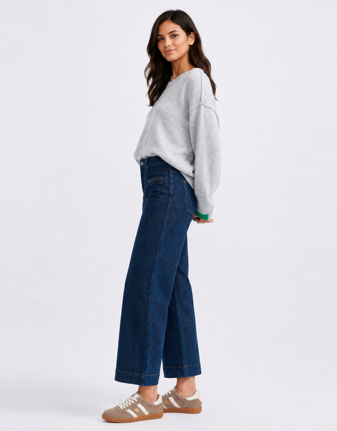 Freya Plait Pocket Jean - Palisade Blue