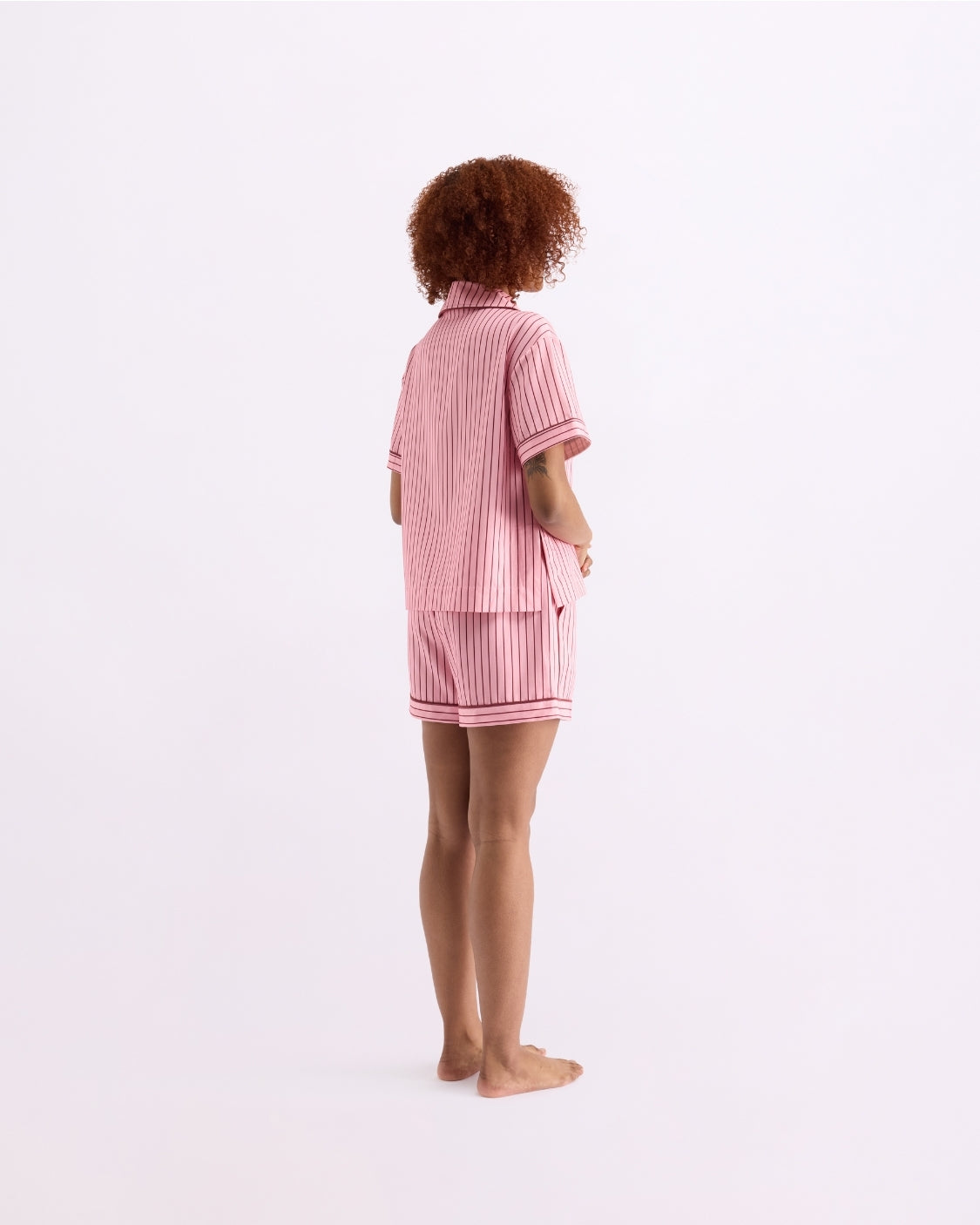Short Sleeve Sleep Shirt - Rocky Road Stripes