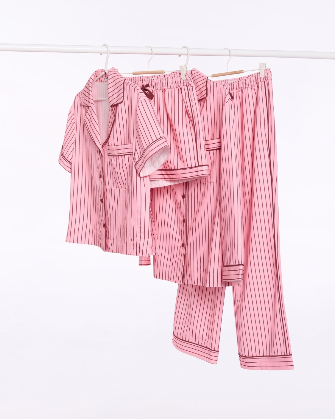Short Sleeve Sleep Shirt - Rocky Road Stripes