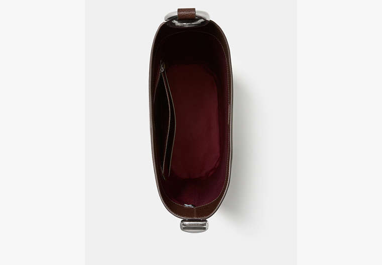 Halo Glazed Leather Bucket Bag