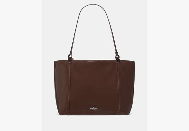 Marlowe Shiny Leather Tote Bag