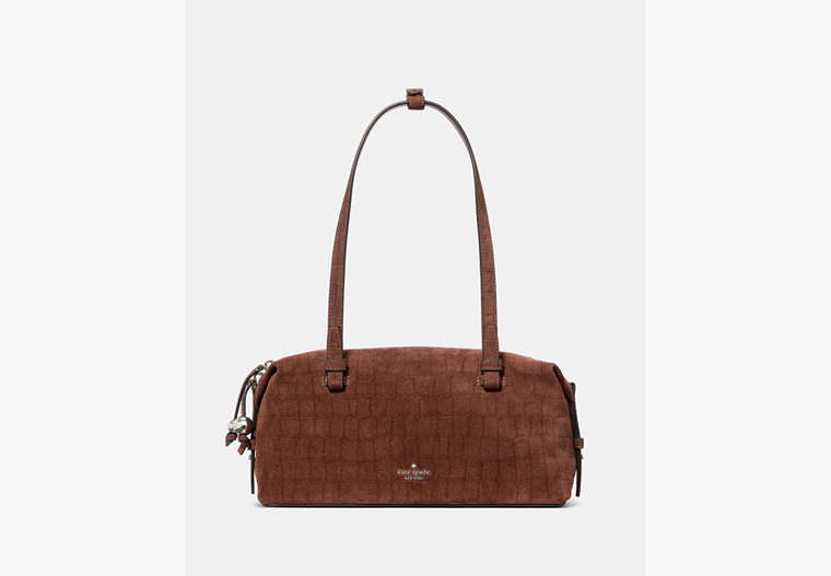 Billie Suede Croc Shoulder Bag