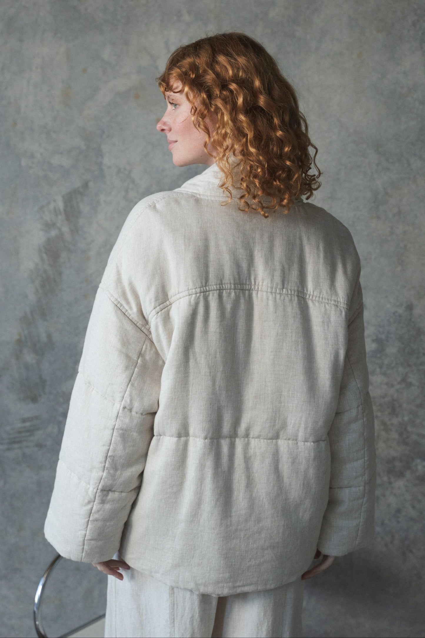 Aster Oatmeal Linen Coat