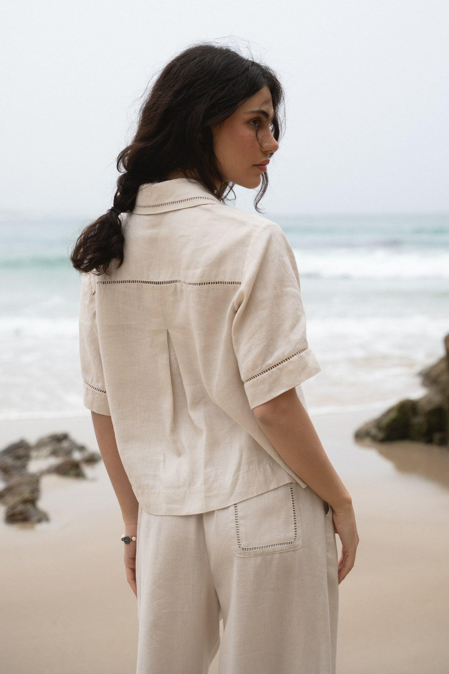 Quinn Chalk Linen Shirt