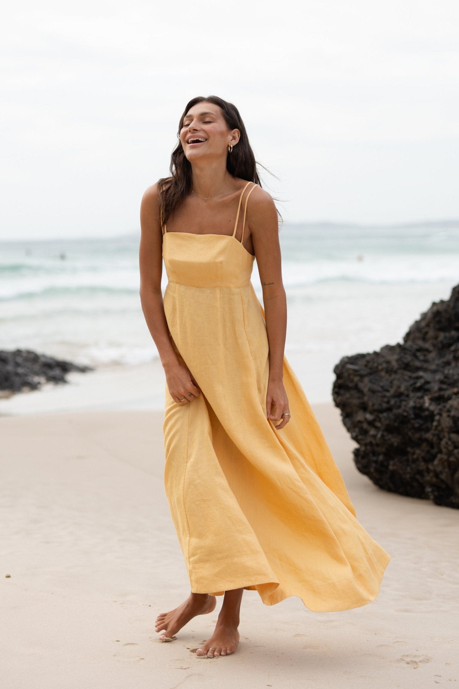 Tori Butter Linen Dress