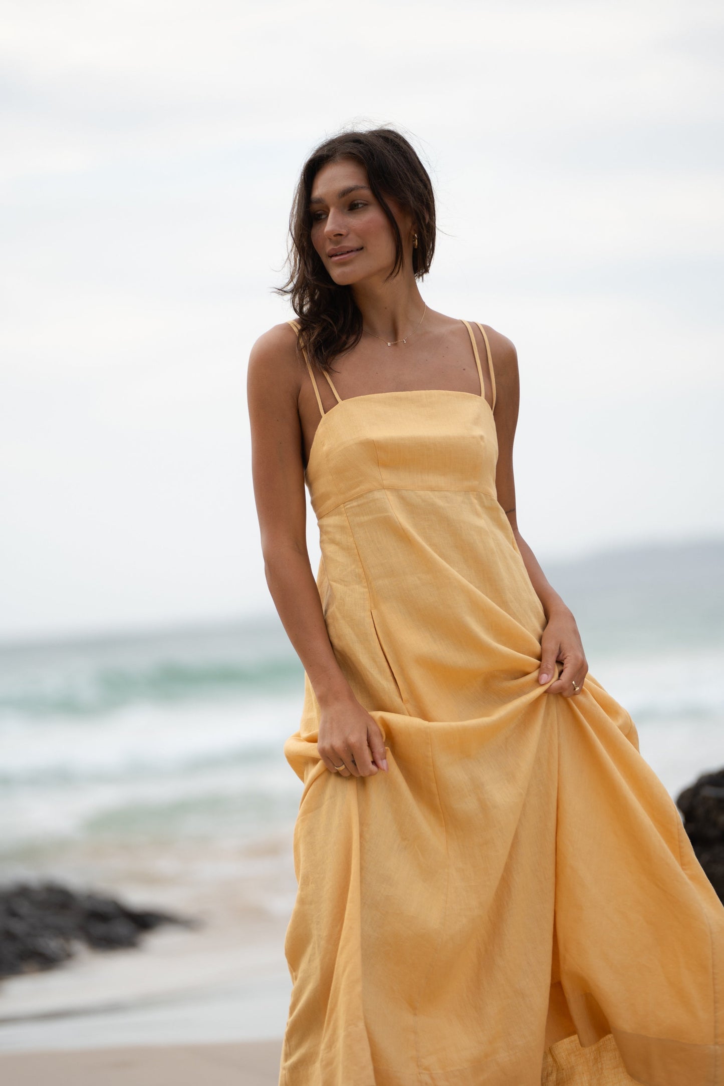 Tori Butter Linen Dress
