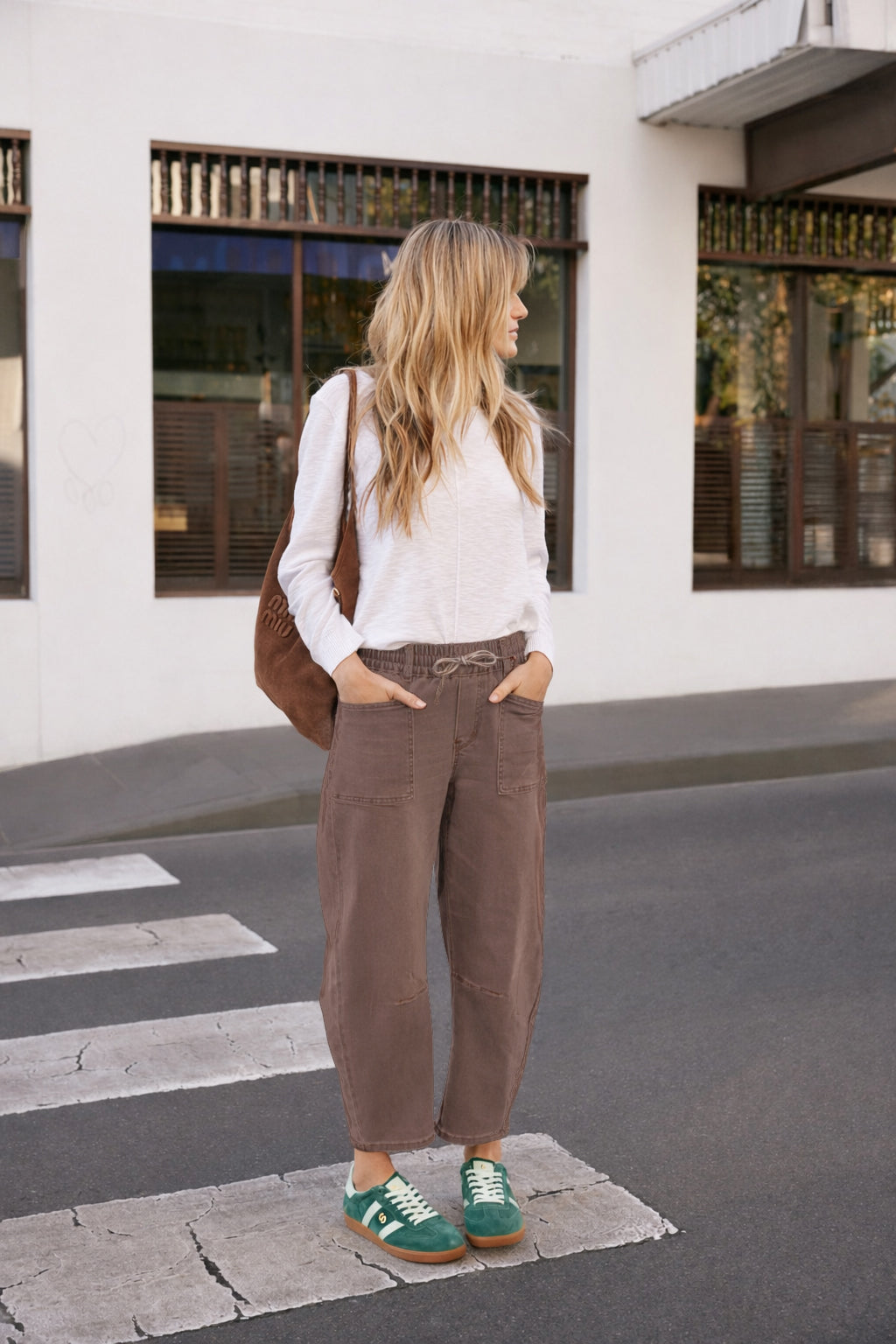 Leo Barrel Jeans - Chocolate
