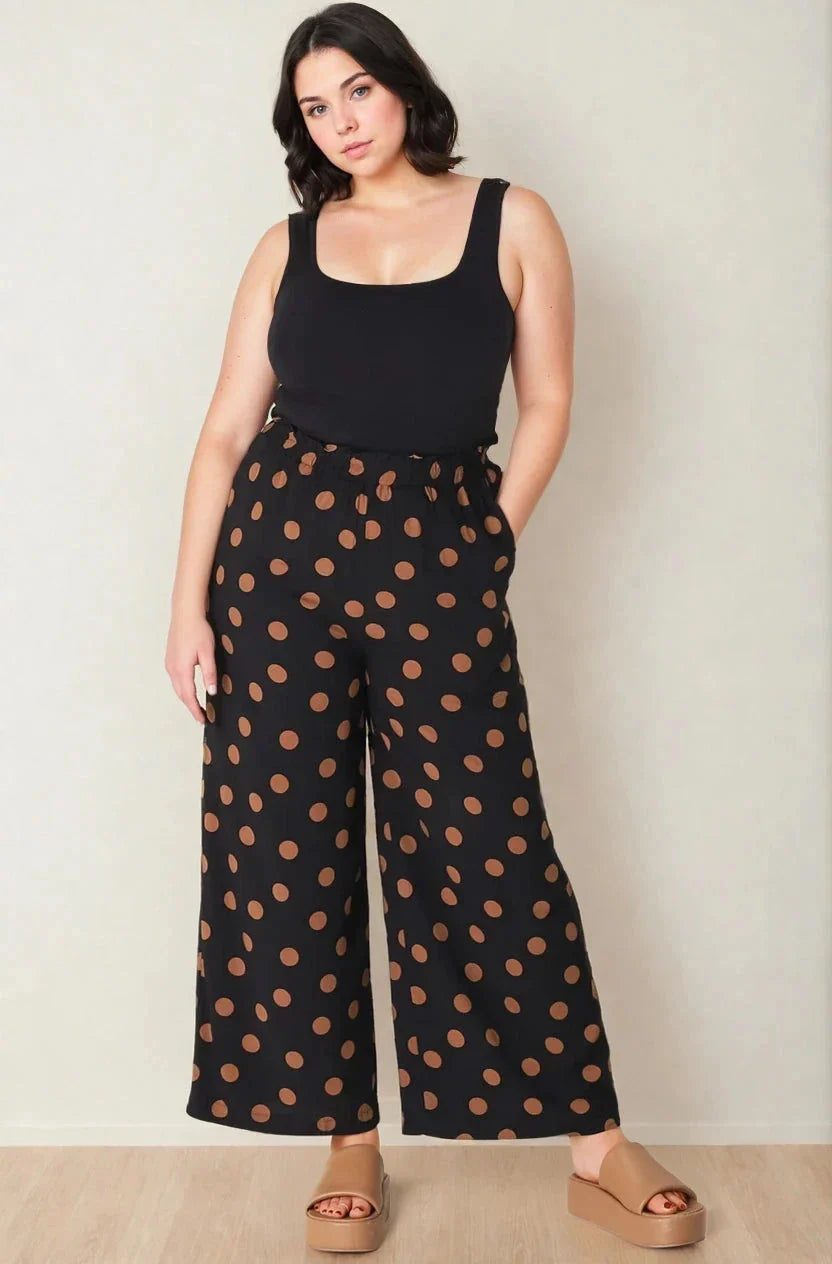 Mahony Pants - Paper Bag High Waisted Pants with Pockets