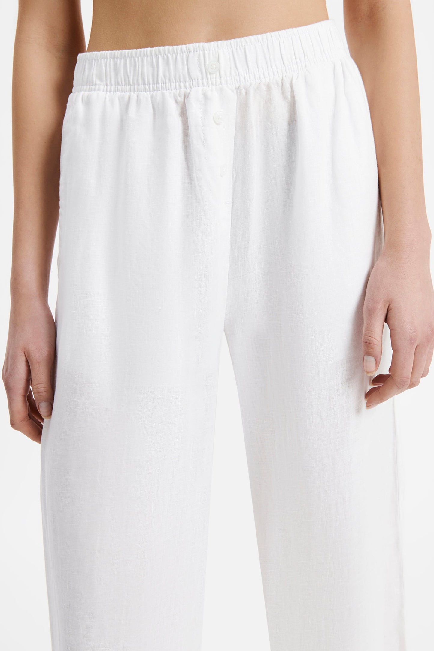 Lounge Linen Crop Pant