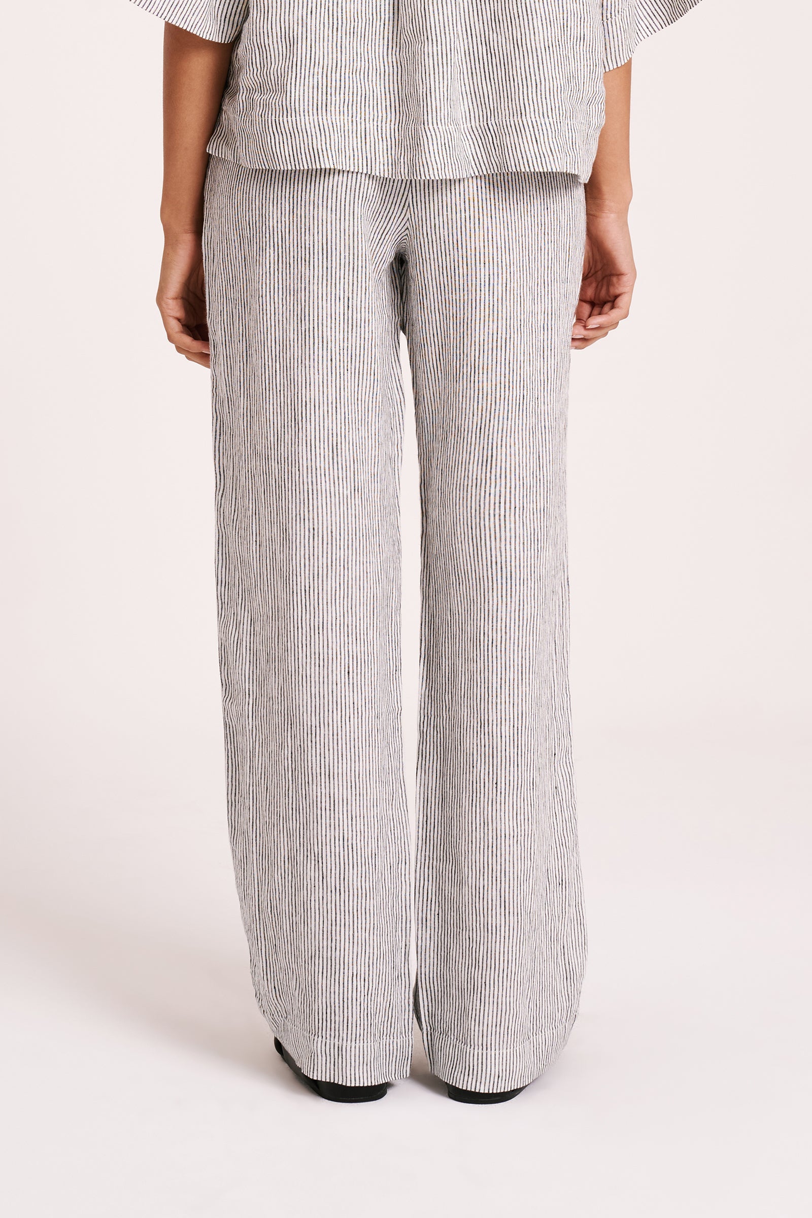 Lounge Stripe Linen Pant