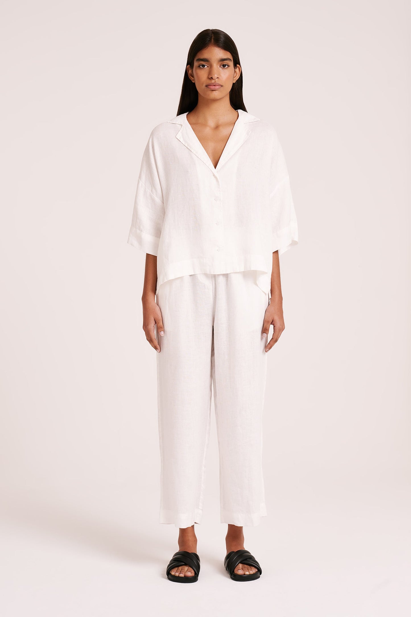 Lounge Linen Crop Pant