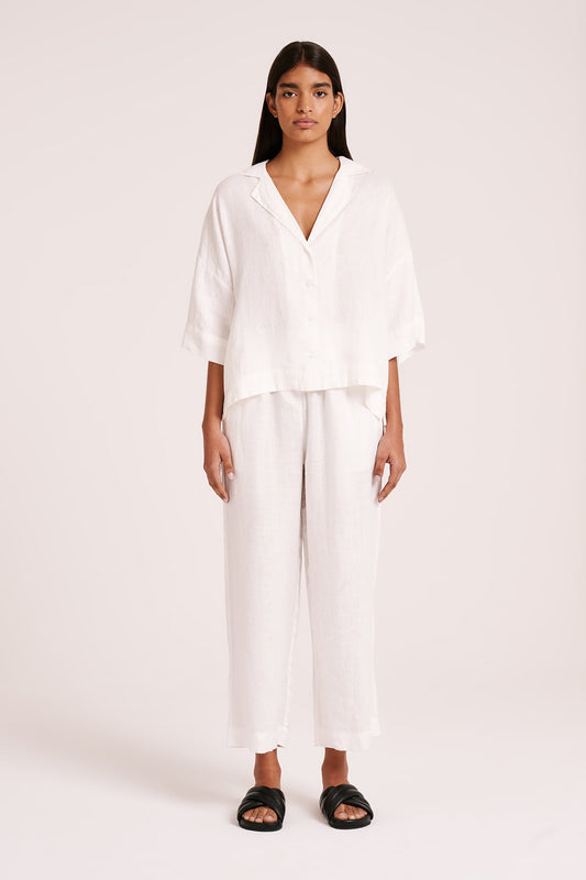 Lounge Linen Crop Pant