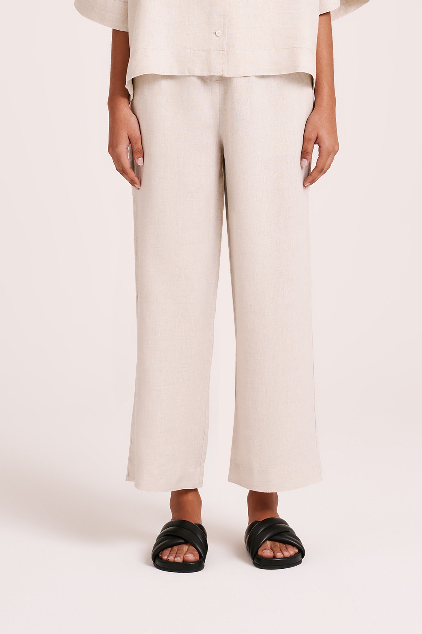 Lounge Linen Crop Pant