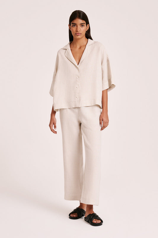 Lounge Linen Crop Pant