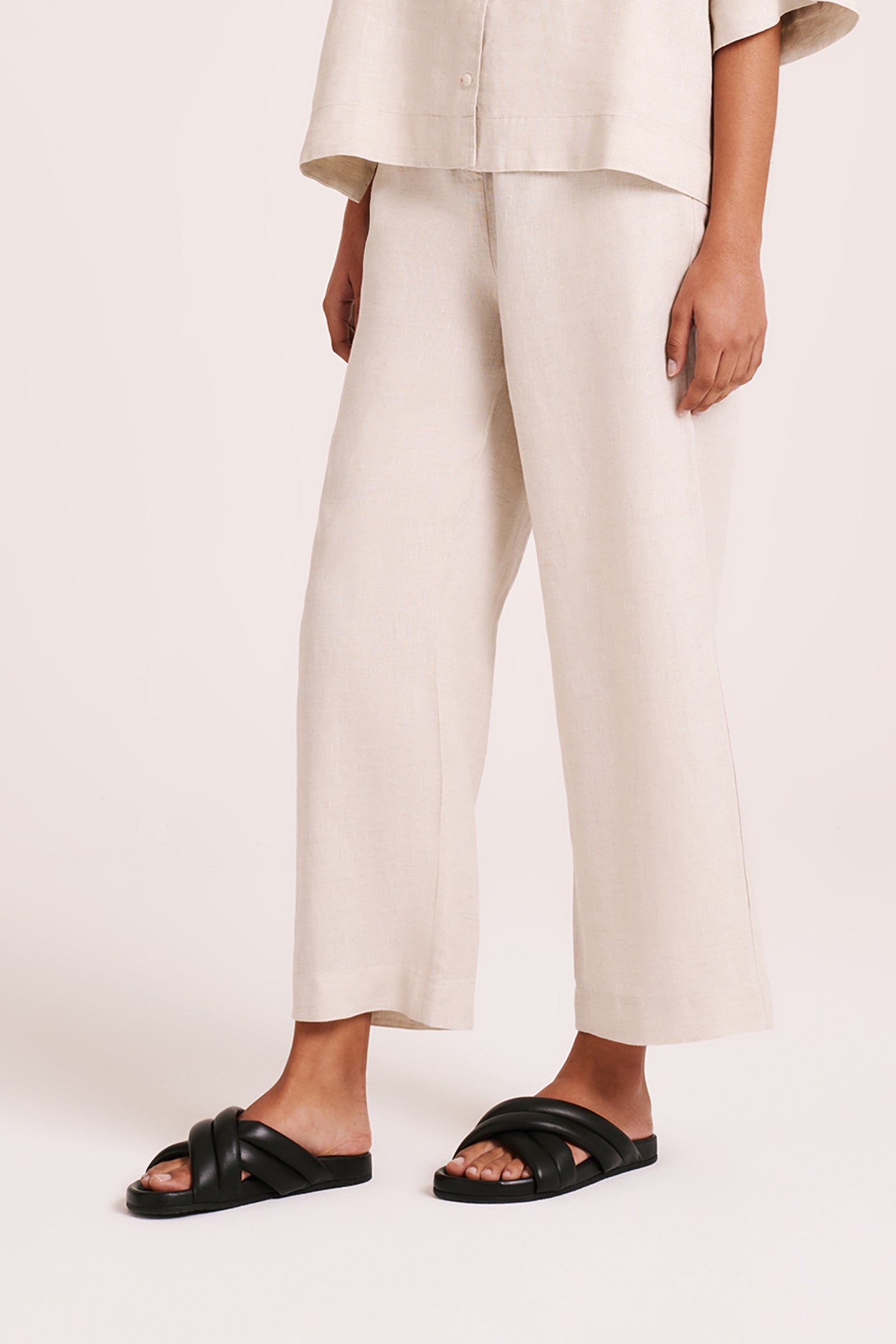 Lounge Linen Crop Pant