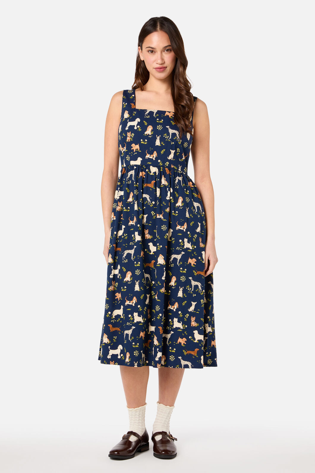 Cute Dogs Midi Dress