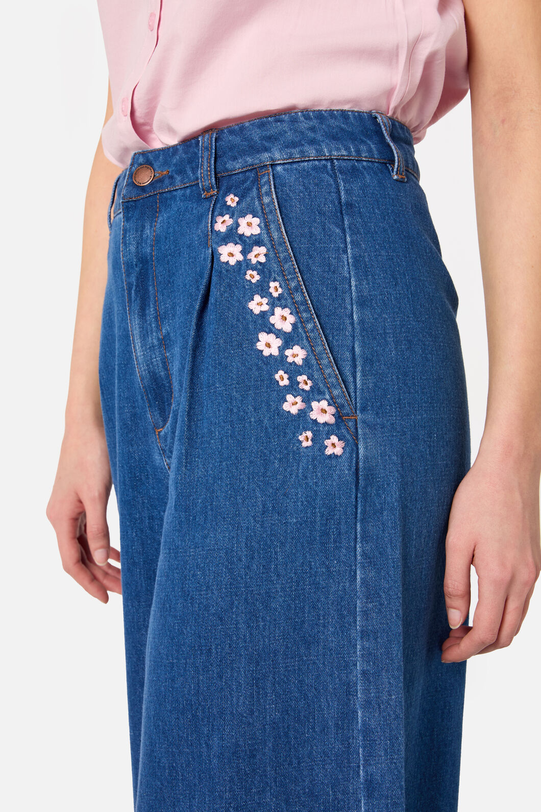Dandelions Emb Denim Culotte