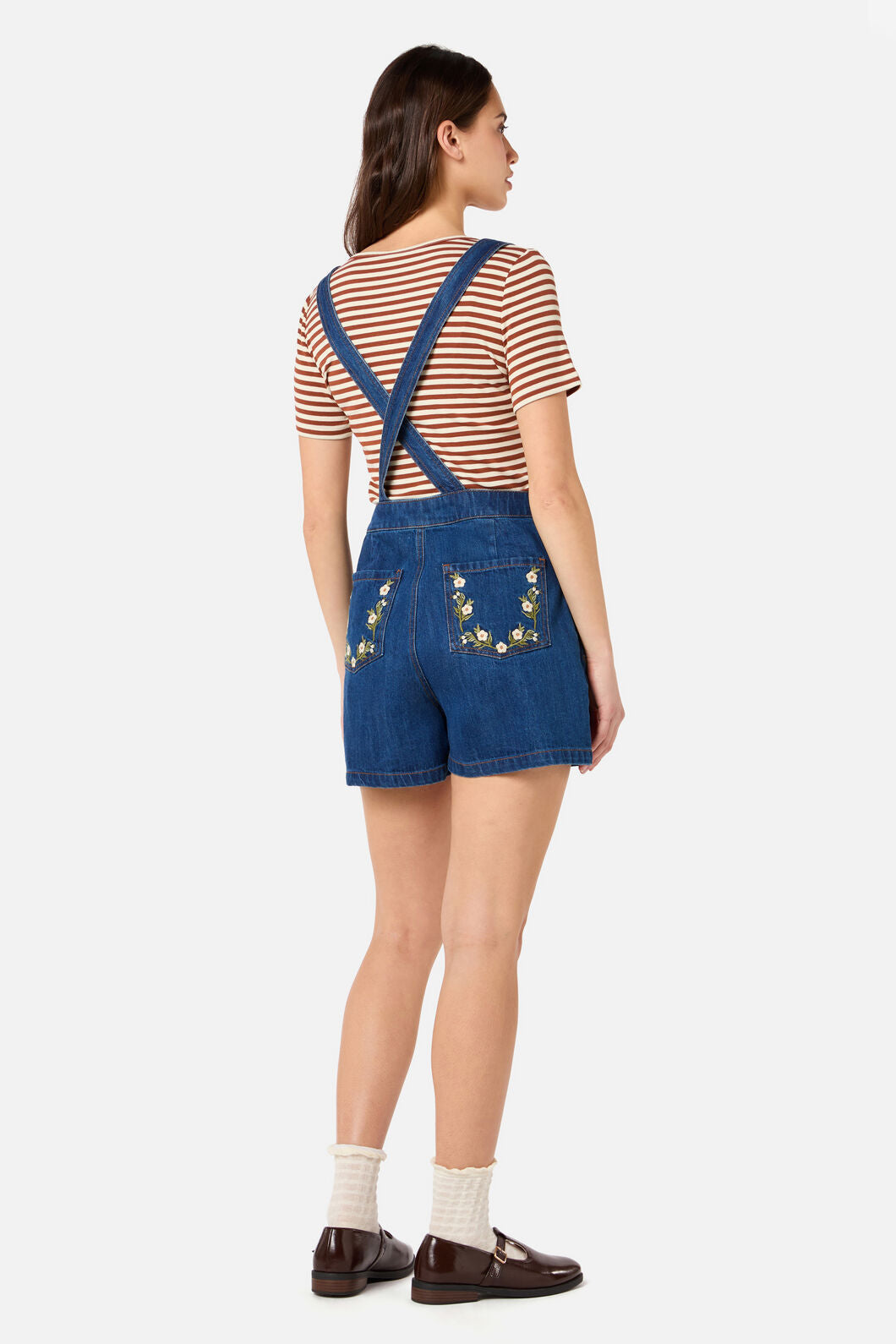 Esme Embroidered Short Overall