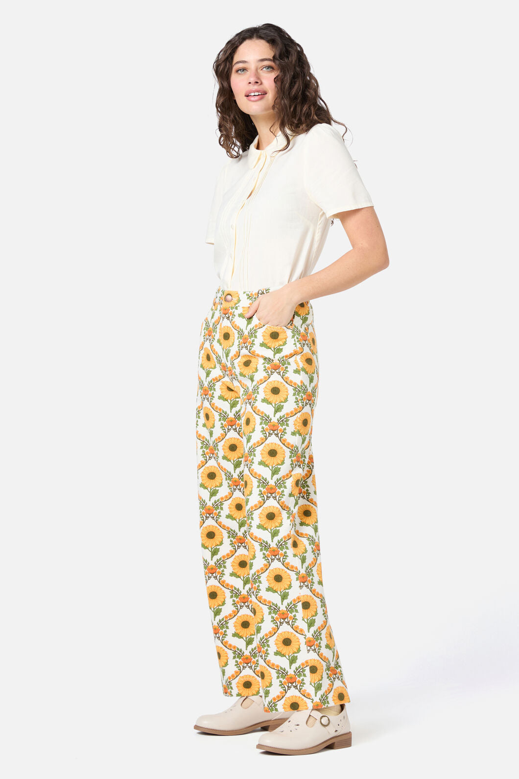 Sunflower Printed Jean