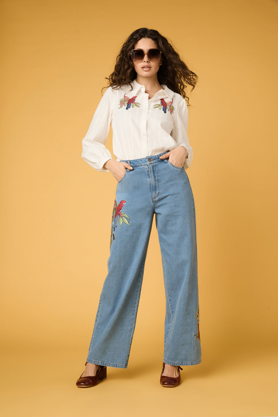 Rosella Embroidered Jean