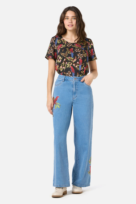 Rosella Embroidered Jean