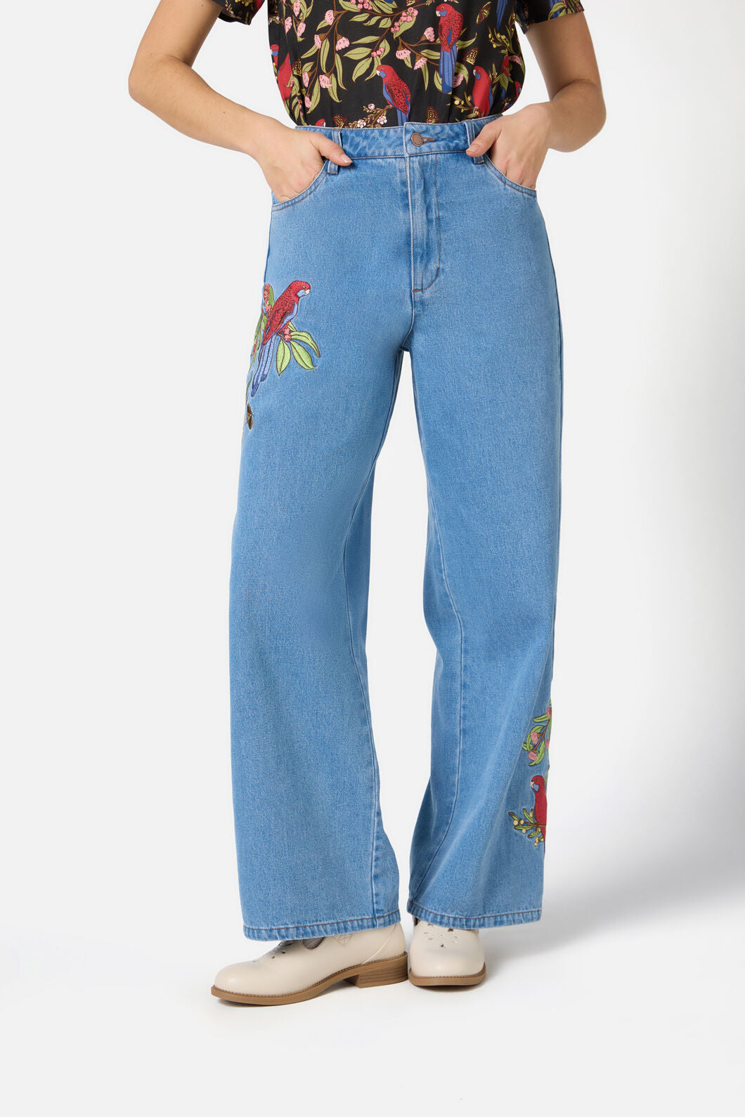 Rosella Embroidered Jean