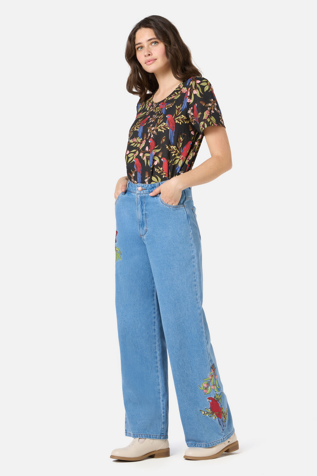 Rosella Embroidered Jean