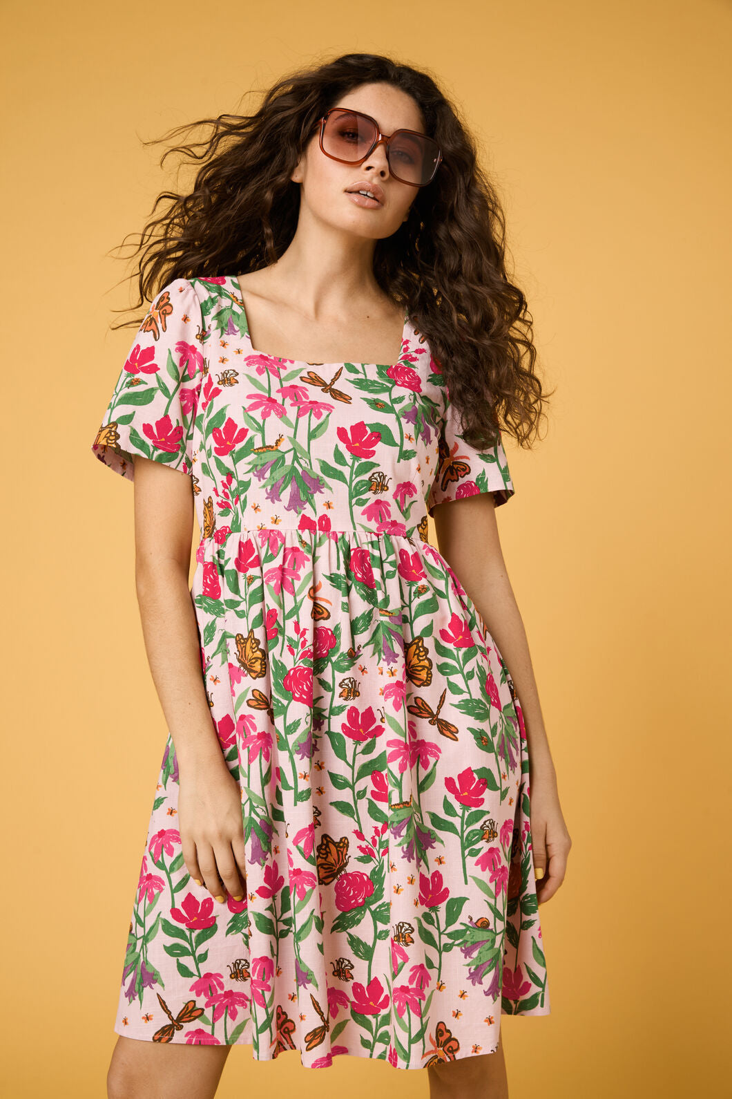 Garden Party Smock Dress