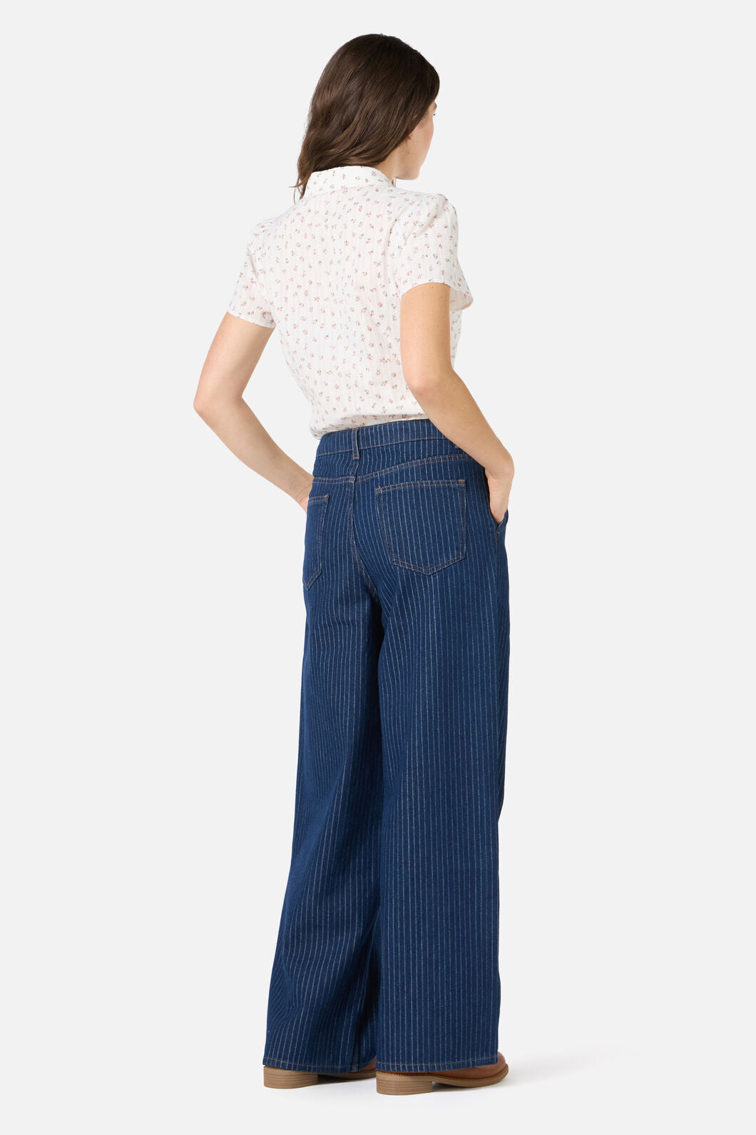Pinstripe Relaxed Jean