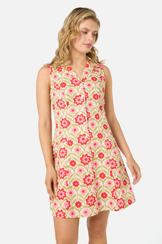 Cleo Geo Mini Collared Dress