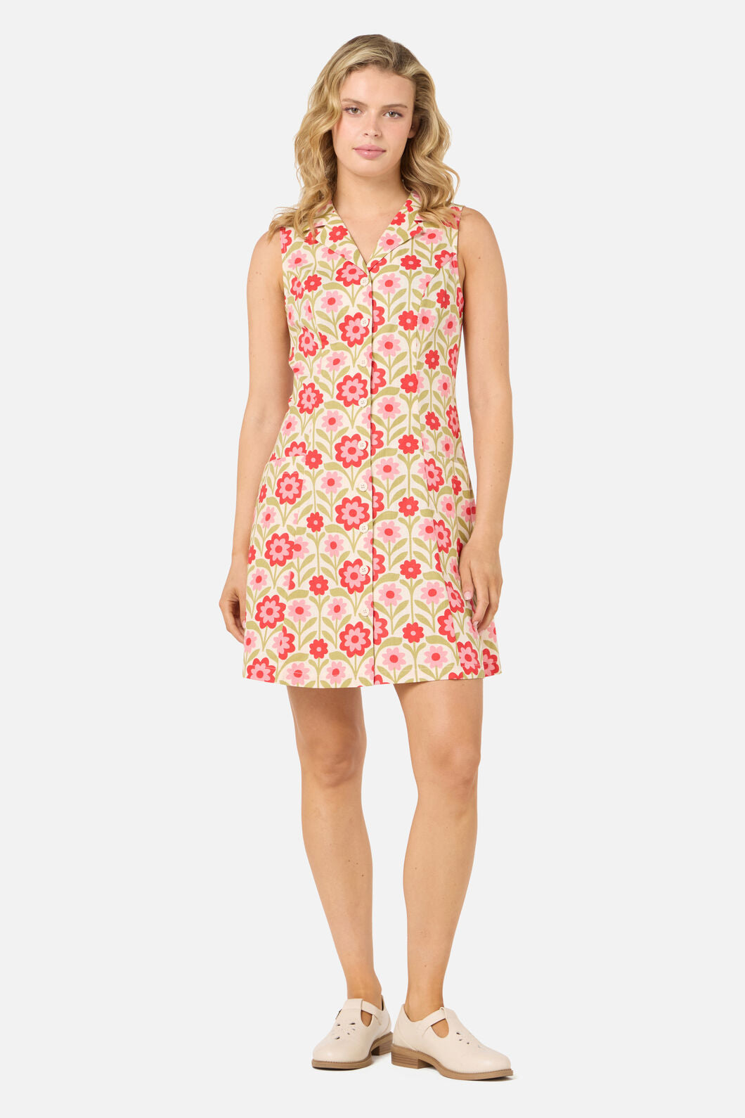 Cleo Geo Mini Collared Dress