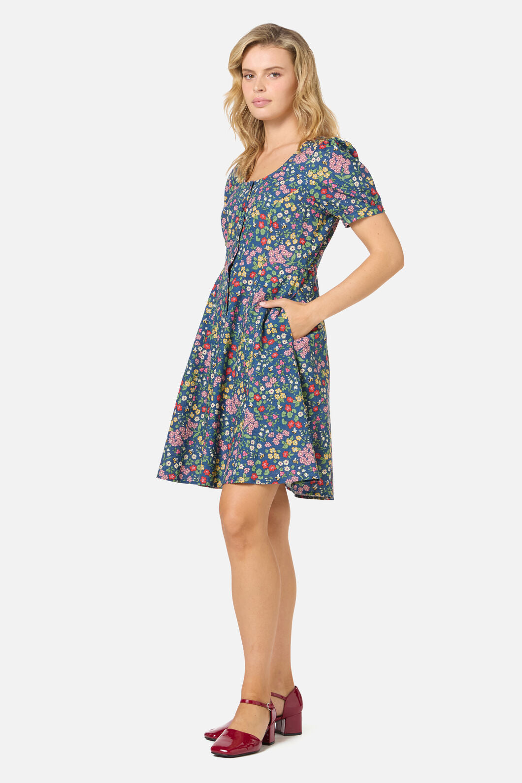Libby Bee Ditsy Mini Dress