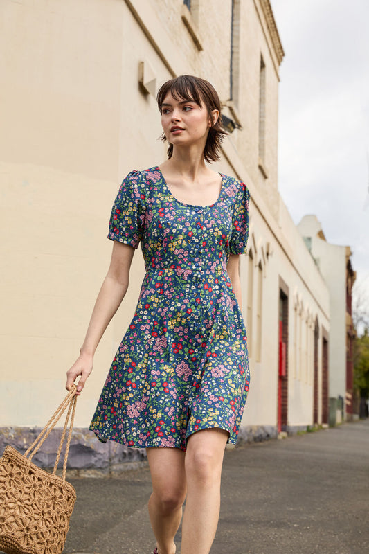 Libby Bee Ditsy Mini Dress