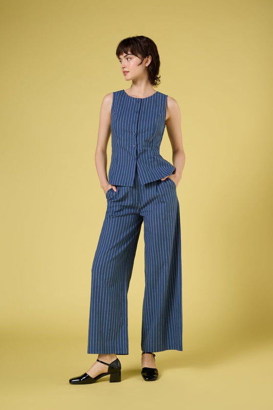 Frankie Pinstripe Pant
