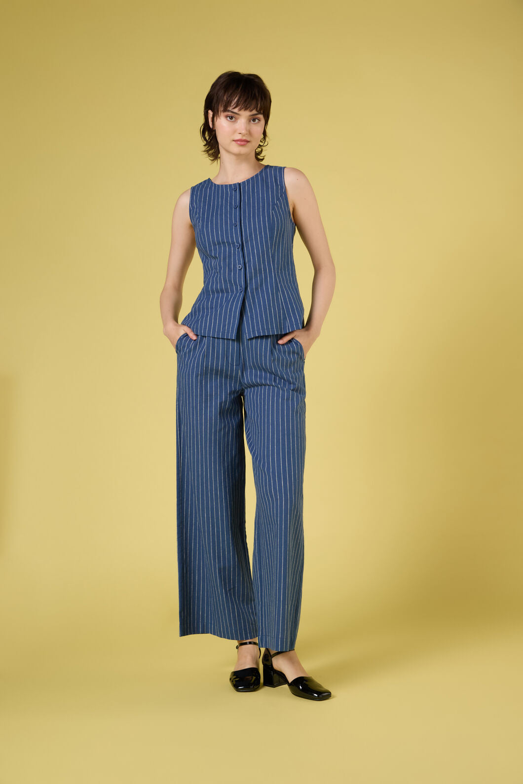 Frankie Pinstripe Pant