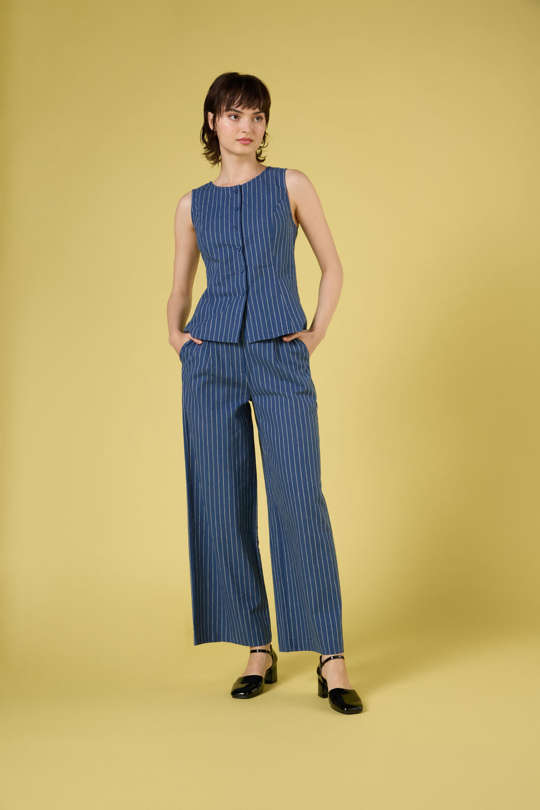 Frankie Pinstripe Pant