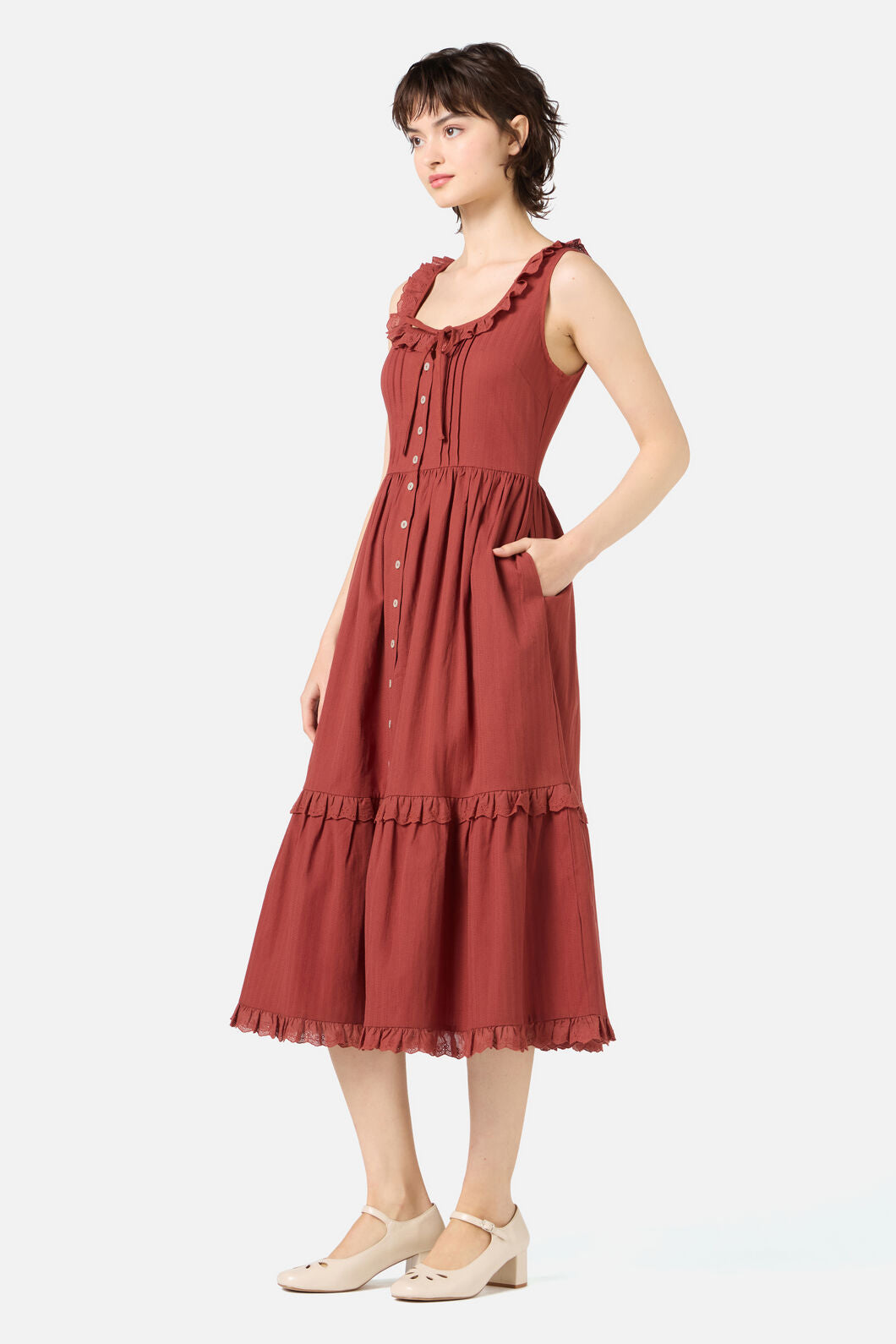 Elise Corset Midi Dress