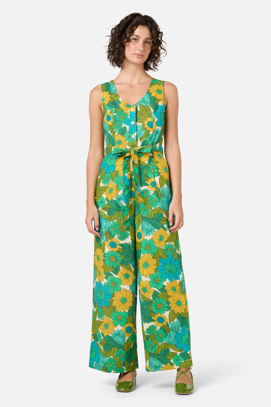 Nellie 70'S Floral Jumpsuit