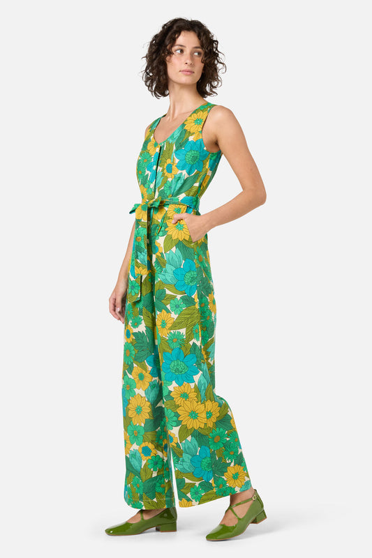 Nellie 70'S Floral Jumpsuit