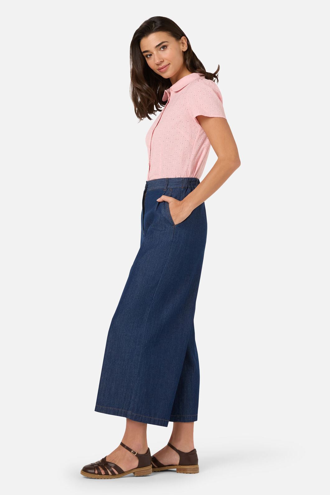 Joe Chambray Denim Culotte