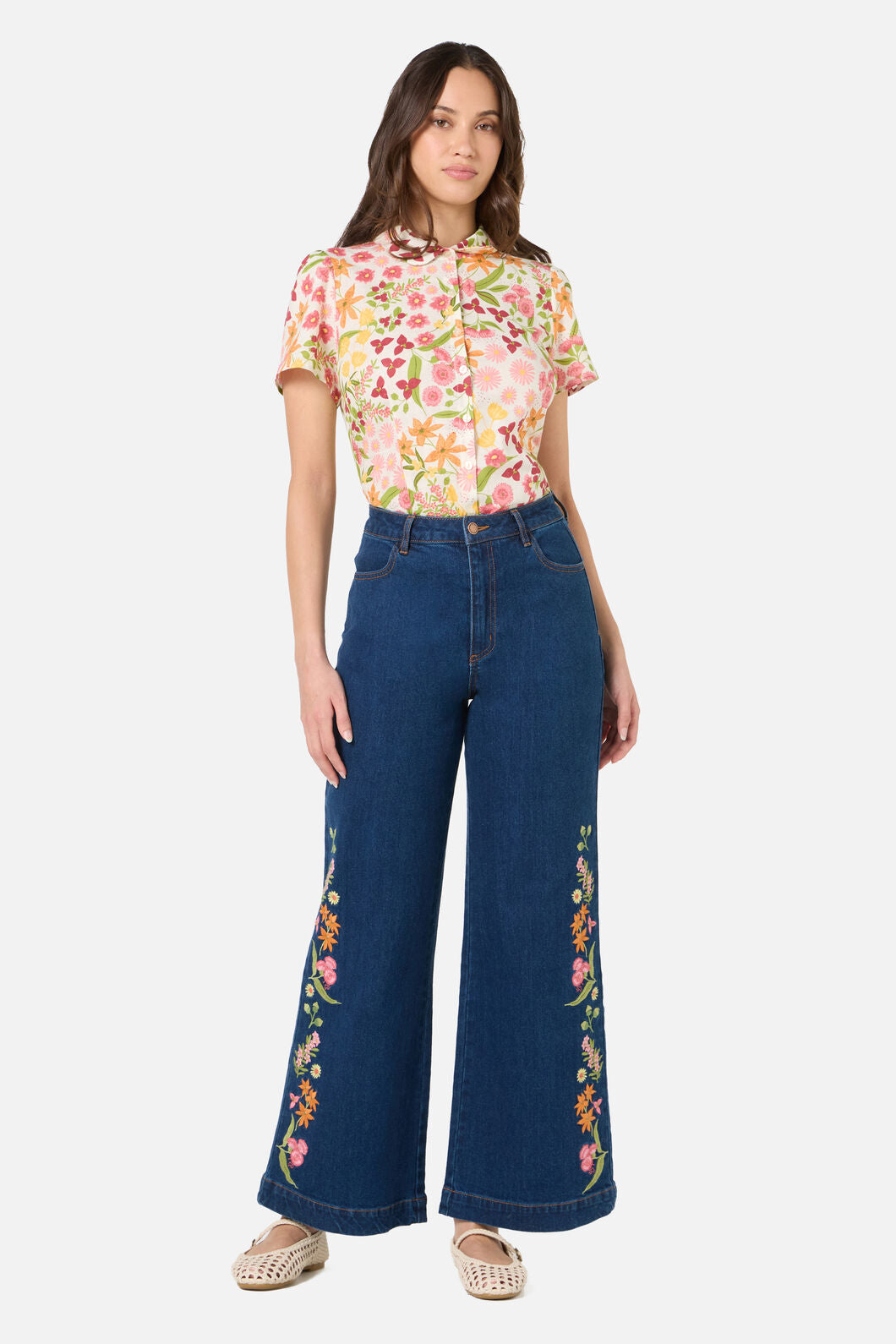 Liberty Native Emb Denim Jean