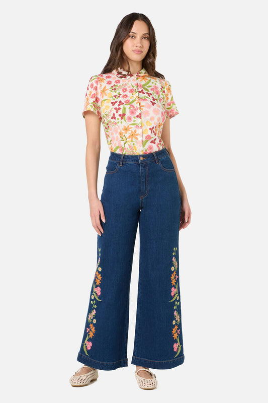 Liberty Native Emb Denim Jean