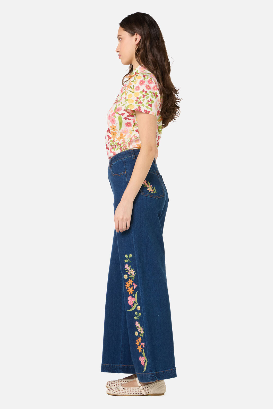 Liberty Native Emb Denim Jean