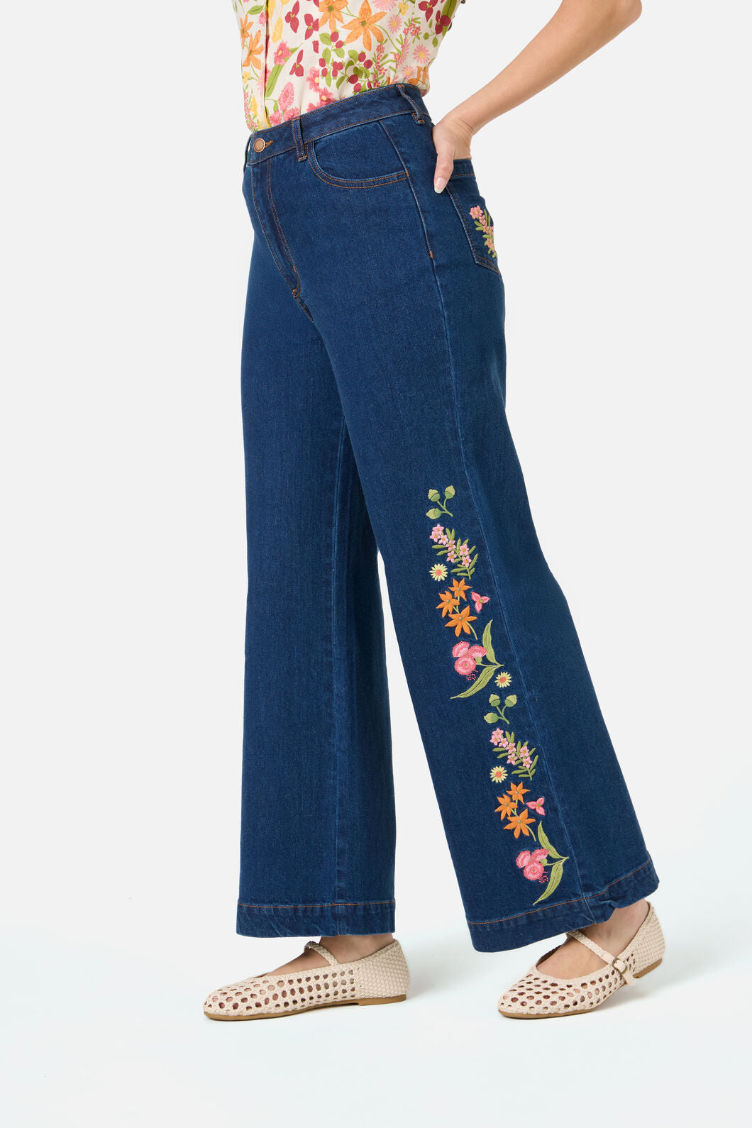 Liberty Native Emb Denim Jean