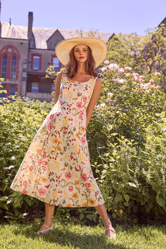 Whimsical Garden Midi Dress