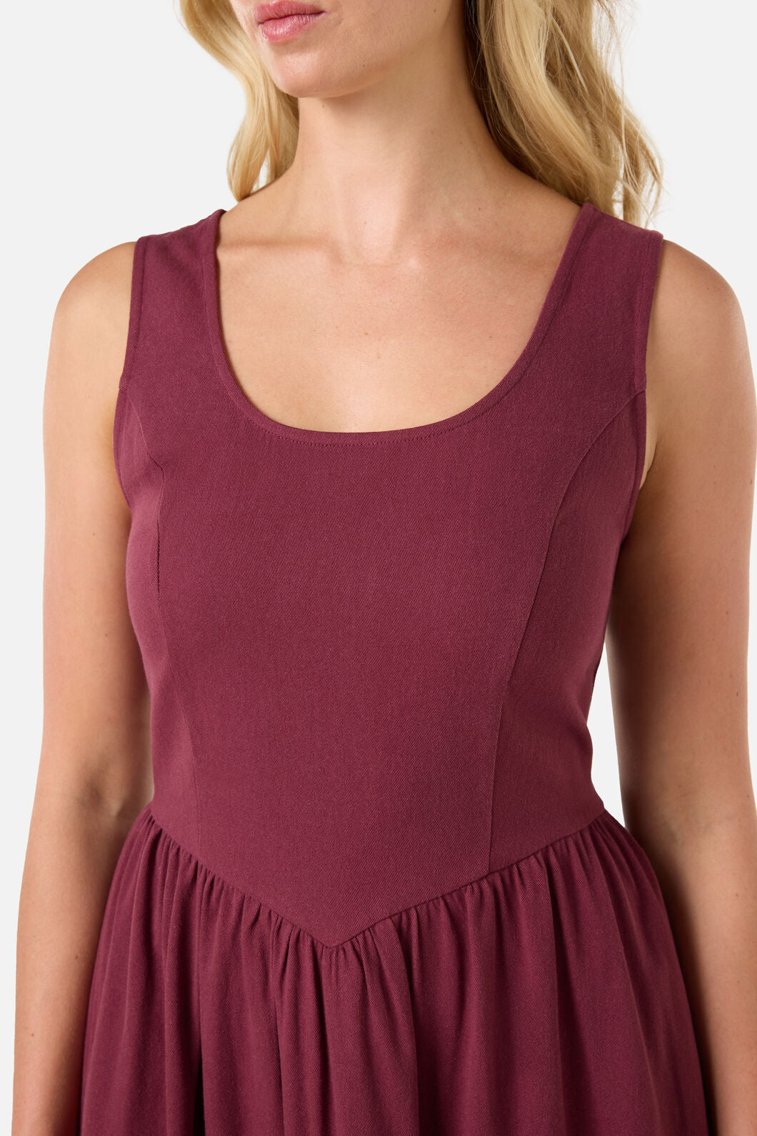 Apple & Robin Emb Midi Dress