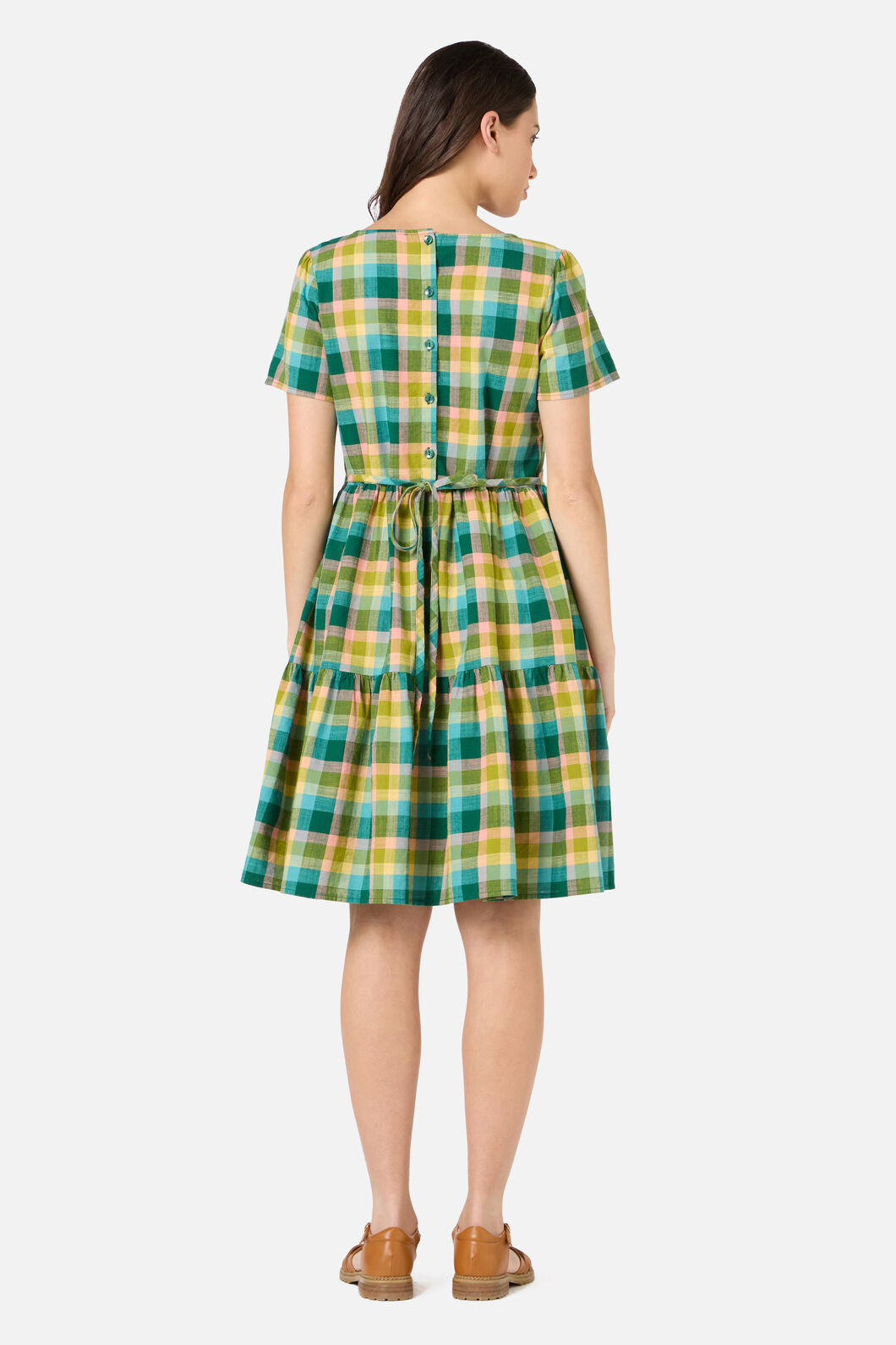 Piper Check Smock Dress